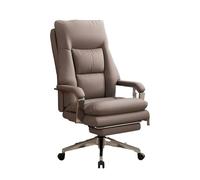 FAJNUZI2024 Silla de Escritorio Silla de Oficina ergonómica con Respaldo reclinable de Cuero de Primera Calidad for Oficina en casa, cómoda Silla de Jefe con Asiento Largo. computadora