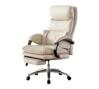 FAJNUZI2024 Silla de Escritorio Silla ergonómica de Oficina de Lujo, Silla ejecutiva de Cuero con masajes for Juegos, Ideal for el Escritorio de Estudio del Jefe. computadora