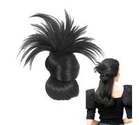 Fake Bun, Clip on Hairpieces, Messy Hair Extension, Soft Lightweight Texture, Secure Comfortable Fit, Travel Parties Daily Styling, Average Faux Bun Wig
