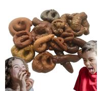 Fake Caca - Juego De 15 Juguetes De Simulación De Caca Flotantes | Juguetes Realistas Para Chistes Prácticos | Accesorios Gag Para Suministros De Fiesta De Halloween, Relleno De Pez De Abril, Regalos