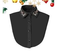 Fake Collar - Detachable Sleeves for Women | with Crystal Stone, Holiday Costume Outfit, Home, Travel to Work, Party Gathering, Birthday Gift, for Fashion Clothing Decoration