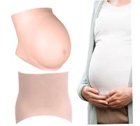 Fake embarazada del vientre 4-6 meses embarazos falsos de silicona realista bulto artificial toque de piel blanda de la piel del cuerpo para la maternidad actor de la maternidad, juguetes