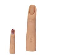 Fake Finger - ÜBungsfinger Für Acrylnäge, Biegsamer Silikon-Maniküre-Trainingsfinger | Künstlicher Nagelfinger, Nagelübungsfingerhand Mit Flexiblen Gelenken Für Verbesserte -Fähigkeiten