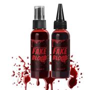 Fake Halloween Blood Set, Halloween Fake Blood, Fake Blood Makeup, Halloween Realistic Stage Blood, Spooky Stage Blood, Costume Blood Sticky Halloween Fake Blood Props For Zombie Vampire Up Cosplay