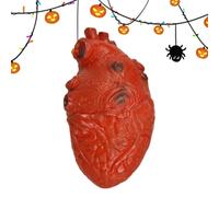 Fake Heart Prop - Tela de simulación de corazón Realista, diseño Realista, decoración de Terror Suave al , Modelo de órgano Sangriento para Halloween, Fiesta, Broma, casa embrujada, Cosplay