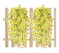 Fake Leaf Hanging Garlands, Outdoor Green Plant Simulation Vines, Artificial Vine Decor, UV Resistant Decorative Plant, Realistic Foliage Decor for Patio Porch Door Balcony Use