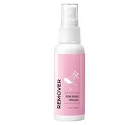 Fake Nail Remover, Solid Polish Cleaner, Quick Removal Travel Friendly Non Drip Easy Spray Beginner Safe Compact Bottle French Compatible Stamping Approved, Glue Remover Spray for Women, Salon