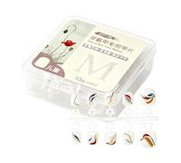 Fake Nails For Kids,Lightweight Flexible With Storage Case - Comfortable Little Girl Fake Nails Press On, Easy Storage For Christmas Costume Party Birthday Stage School Event Photography