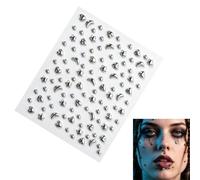 Fake Piercings Set- -Jewelry Makeup Gothic Silver Plated Studs