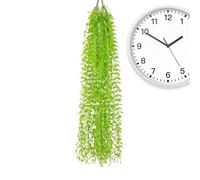 Fake Plant - 43×27×4cm Bendable Realistic Green Artificial Wall Decor, Hanging Willow Leaf Weeping Willow Rattan Simulation Plant For Indoor Outdoor Home Bedroom Balcony Patio