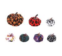 Fake Pumpkins, 7-Piece Realistic Fabric Fall Party Vegetable Decorations