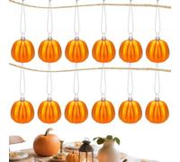 Fake Pumpkins - Small Matte Artificial Simulated Electroplated Decoration | Halloween Decorative Pumpkin | For Porch Outdoor Home Table Fireplace Cottage Living Room Garden Festive Display Use
