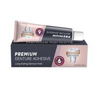Fake Teeth Glue, Long Hold Cream, 20g Tube with Airtight Seal, Adhesive for Partials, Comfort Care with Compact Design, Accessory for Grandpa Grandma Family Friends Lovers