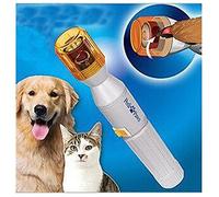 FakeFace Cortaúñas eléctrico seguro para mascotas, funciona con pilas, cortaúñas para perros y gatos, amoladora suave para el cuidado de las patas, kit de lima de uñas, rueda de limado suave, juego de