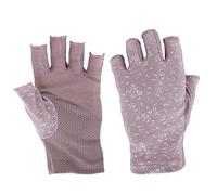 FakeFace Guantes de algodón para mujer y hombre, guantes antideslizantes para bicicleta, protección solar, mitones de medio dedo, guantes para correr, para conducir, motocicleta, bicicleta, deportes