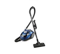 Fakir Apollo BL 150 - Aspiradora ciclónica sin bolsa con motor de alto rendimiento, filtro EPA 10 y boquilla combinada, aspiradora para alérgicos y para la eliminación de pelos de animales, 800 W, azul/plateado