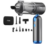 Fakir Trend AS 150 LT - Aspiradora manual con batería 4 en 1, inalámbrica, motor BLDC de 120 W, potencia de succión de 17 kPa, filtración EPA 12, 35 minutos de duración, 180 grados plegable, 0,46 kg