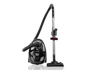 Fakir Trend TS 122 - Aspiradora con Bolsa de 700 W, con Cable, Filtro EPA, Motor silencioso de Alta olsa Grande de 2 l y Radio de acción de 7 m, Color Negro y Gris