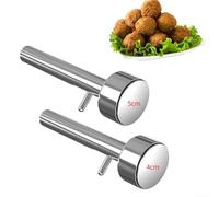 Falafel - Cuchara para hacer albóndigas de acero inoxidable, utensilio de cocina profesional para hamburguesas, croquetas, hummus, herramienta fácil de disparar, apta para lavavajillas