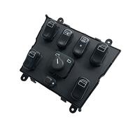 FALANGEMU Botonera Elevalunas para Mercedes-Benz W163 ML (Clase ML320, ML430, ML270, 55 AMG) 1999-2002, Interruptor Ventanilla Eléctrico, Negro, Pulsador, ON-OFF, IP67