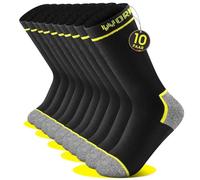FALARY 10 WORK Pares Calcetines Hombre Trabajo Calcetines Trabajo Hombre Reforzados Algodón Socks Negros Ofertas Flash Del Dia Hoy Deporte Regalos Trekking 47-50 Gordos Divertidos