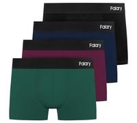 FALARY Boxer Shorts Hombre Calzoncillos Hombre Calzoncillos Hombre Retro Shorts Ropa Interior Boxer Trunk AlgodóN Sin Etiqueta RasguñO Pack De 4 Calzoncillos Deportivos Multicolor XXL