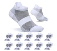 FALARY Calcetin Tobilleros Hombre 47-50 Calcetines Blanco Mujer Cortos 10 Pares Algodon Deportivos Transpirables