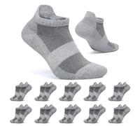 FALARY Calcetin Tobilleros Mujer 39-42 Gris Calcetines Hombre Cortos Deportivos Algodon Transpirables 10 Pares
