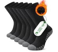 FALARY Calcetines Deporte Hombre Senderismo de Lana Merino, Calcetines Trekking Running,Antiampollas, Antirozaduras Transpirables para Hombre y Mujer, 3 Pack Negro 43-46