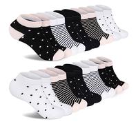 FALARY Calcetines Tobilleros Mujer Algodón Calcetines Deporte Mujer 39-42 para Mujer 10 Pares