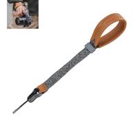 FALCAM Correa de Muñeca Magnética Premium Maglink V2 de Liberación Rápida para Cámara - Cuero flor, Dyneema de 18 hilos, Capacidad de Carga de 60 kg, Cierre de Seguridad Automático (Gris) - M00B5101