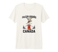 Falcon Alrededor & Descubriendo - Funny Canada Beaver Canadian Camiseta Premium