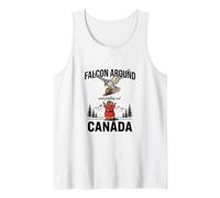 Falcon Alrededor & Descubriendo - Funny Canada Beaver Canadian Camiseta sin Mangas