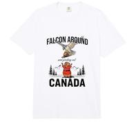 Falcon Alrededor & Descubriendo - Funny Canada Beaver Canadian Comfort Colors Adult Heavyweight T-Shirt