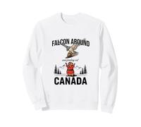 Falcon Alrededor & Descubriendo - Funny Canada Beaver Canadian Sudadera