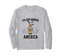 Falcon Around and Finding out - Divertido Oso alguacil de EE. UU. Manga Larga