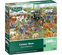 Falcon County Show - Rompecabezas de 500 Piezas XL para Adultos, bellamente ilustrado, 500 Piezas, Actividad Divertida para el hogar, Rompecabezas para días lluviosos, cumpleaños Jumbo