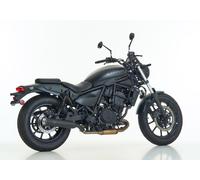 FALCON Doble ranura deslizante en el escape recubierto de acero inoxidable negro mate, negro