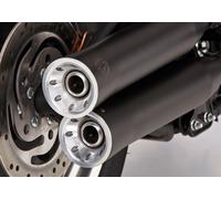 FALCON doble ranura deslizar en el escape recubierto de acero inoxidable negro mate, negro