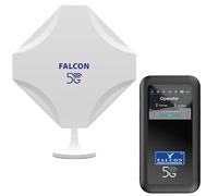 Falcon EVO MOBILE, Internet de banda ancha móvil, antena de ventana MiMo lista para 5G para autocaravanas y caravanas con enrutador portátil de 3400 MBPS (5G) (compatible con eSIM)