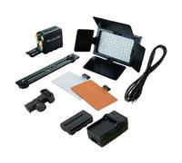 Falcon Eyes Juego de lÃ¡mparas LED regulables DV-96V-K2 incl. baterÃa recargable