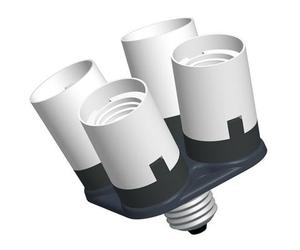 Falcon Eyes Portalámparas AD-4E27 de 1 a 4 lámparas