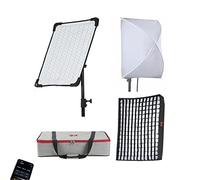 Falcon Eyes RX-18TDX III Panel de luz fotográfica LED Flexible + Rejillas de Nido de Abeja 100W Bicolor 3000-5600K Impermeable IPX8 iluminación de Estudio Continua con App Control