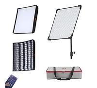 Falcon Eyes RX-24TDX III - Luz LED continua flexible 200 W, 3000 K - 5600 K, IPX8 resistente al agua, con softbox de nido de abeja, 9 escenas integradas, control