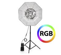 FALCON EYES RX-782 RGB LED Luz con Beauty Dish plegable 100cm, 220W