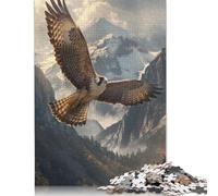 Falcon in Flight Puzzle Imposible,desafío for Adults Entretenimiento Creativo 1000 Piezas Obra De Arte De Juego De para Adultos, Regalos A Partir De 14 Años 1000pcs (75x50cm)