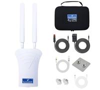 Falcon Mobile WiFi Router 4G Combo Deluxe LTE Antena con 150Mbps y Paquete de Accesorios para Internet Móvil en Caravanas, Autocaravanas, Vans, Coches, Internet Hotspot WiFi Router sin tarjeta SIM