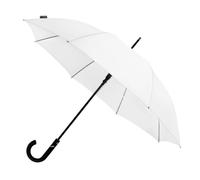 Falcone Paraguas Plegable Grande - Apertura Automática - Resistente al Viento y las Tormentas - Estructura Reforzada - Compacto y Duradero - Para Hombres y Mujeres - Blanco - 102 cm