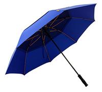 Falcone Parapluie de golf homme à ouverture automatique - Résistant au vent Bleu baleines oranges Paraguas clásico, 97 cm, 160 liters, Azul (Bleu)