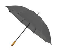 Falconetti - Paraguas Antiviento de Golf - Manual - Resistente al Viento, Lluvia y Tormentas - Gris - Para Hombres y Mujeres - 130 cm